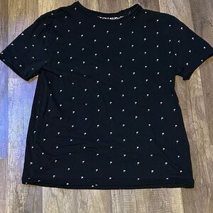 Men's Black Patterned Dress Shirt